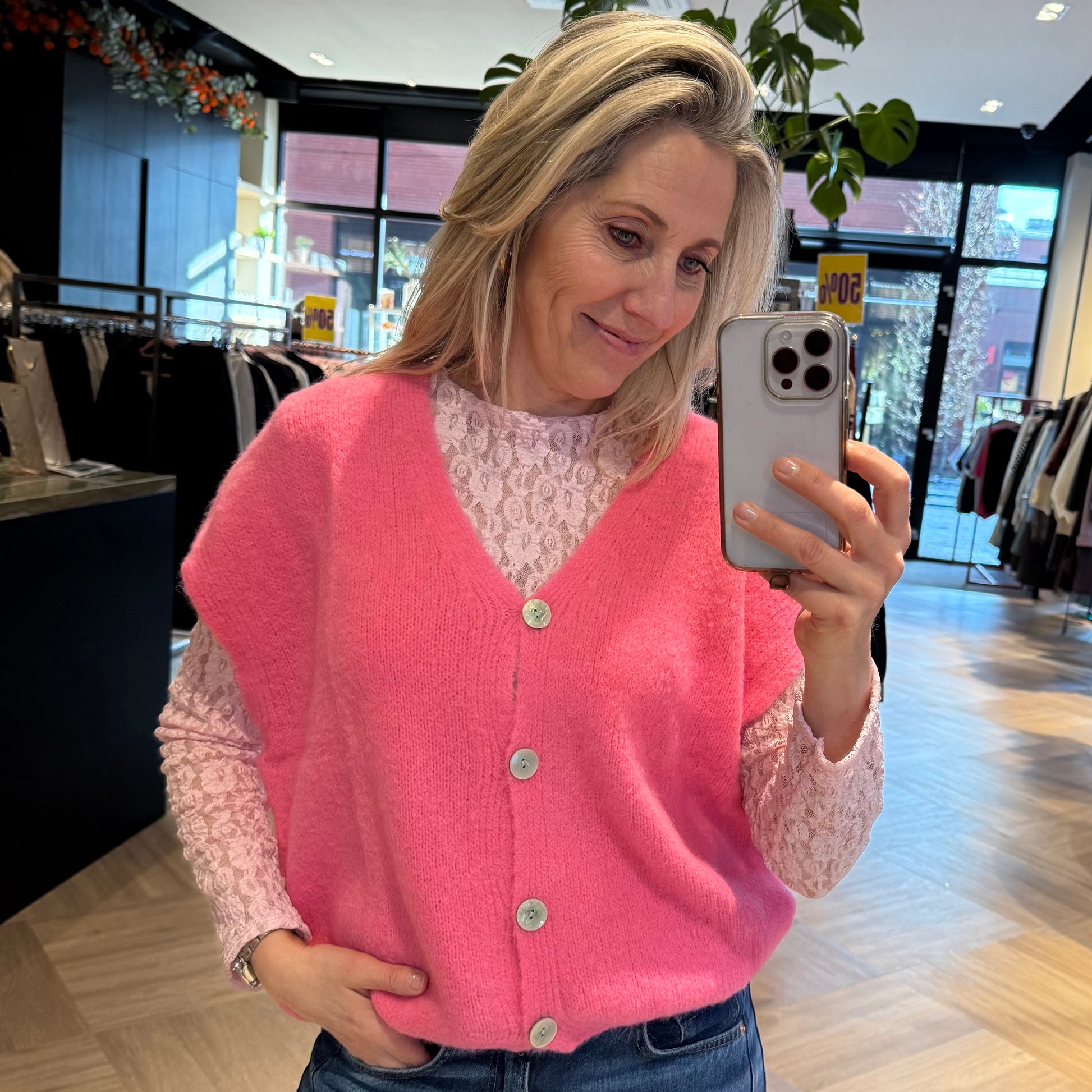 Gilet Nima Alpaca Lollypop - Peet kleding