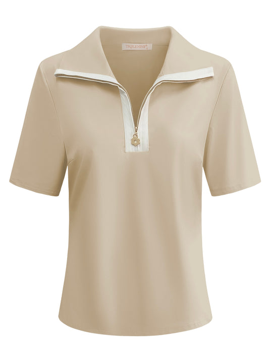Triple Nine Travel Top Monica Beige - 6945 - Peet kleding