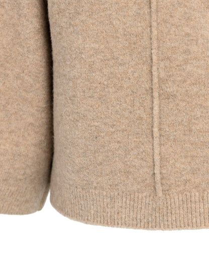 Yaya Trui Halve Mouw Beige Melange - Peet kleding