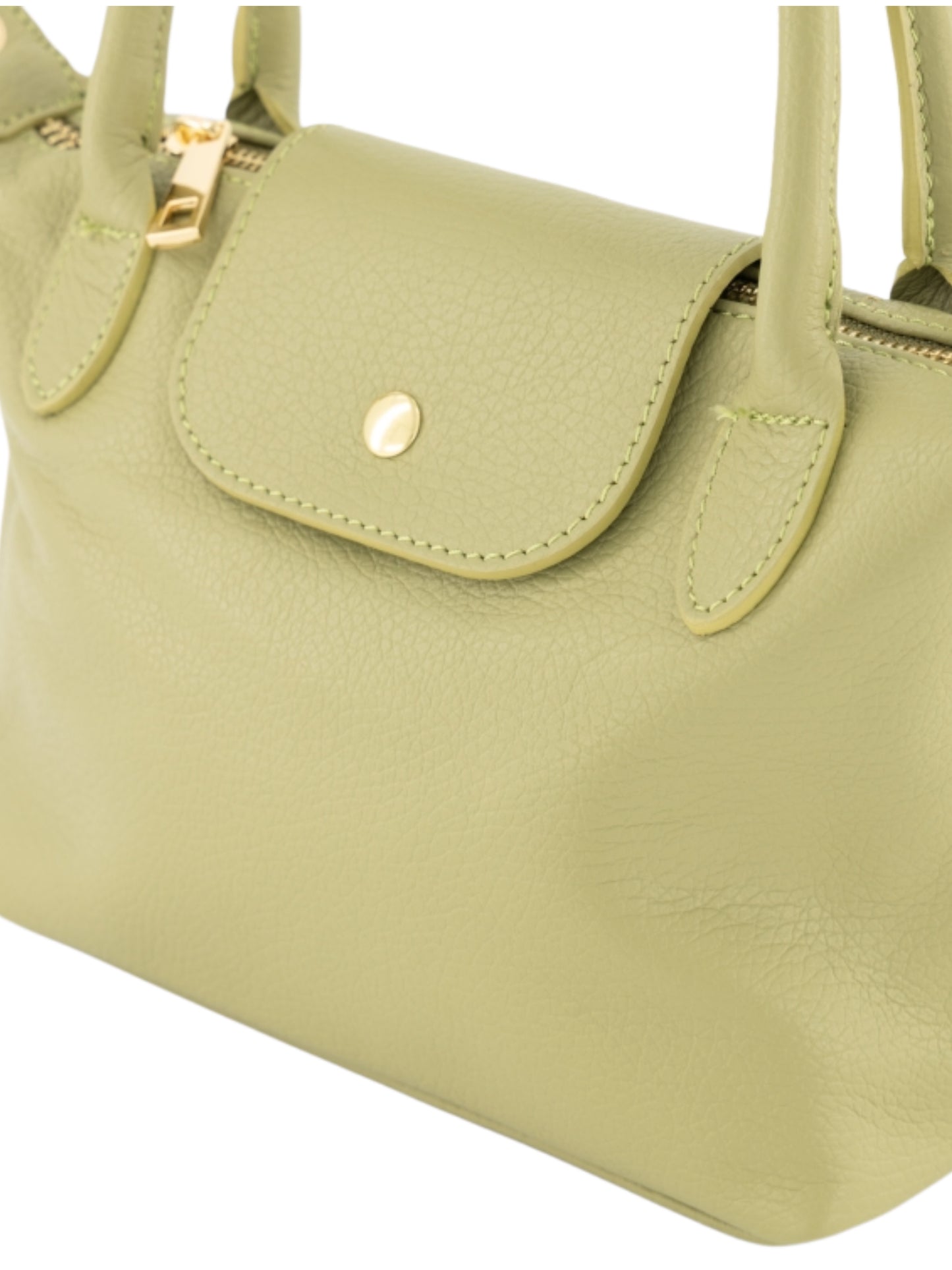 Tas Leder Chantal Olijf - Peet kleding