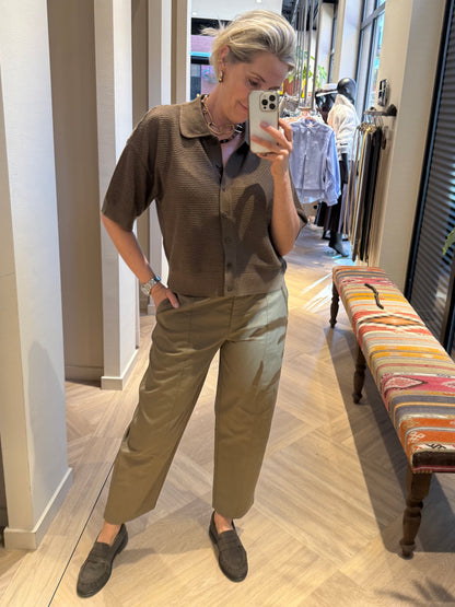Yaya Broek Teak Brown - Peet kleding