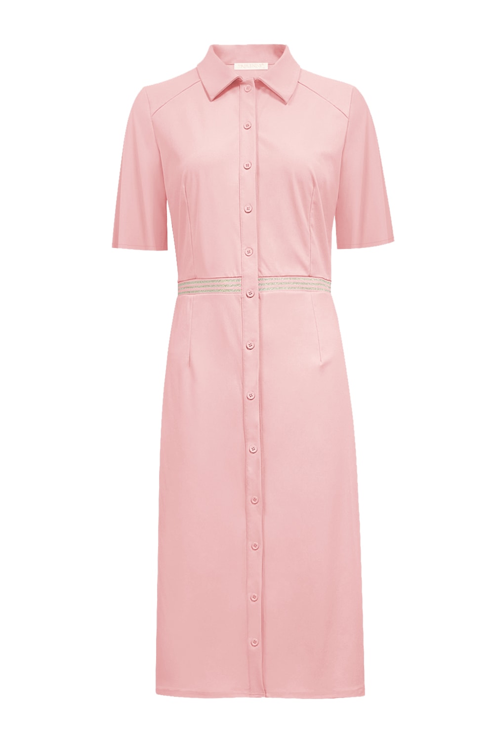 Triple Nine Travel Jurk Mia Poederroze - 51822 - Peet kleding