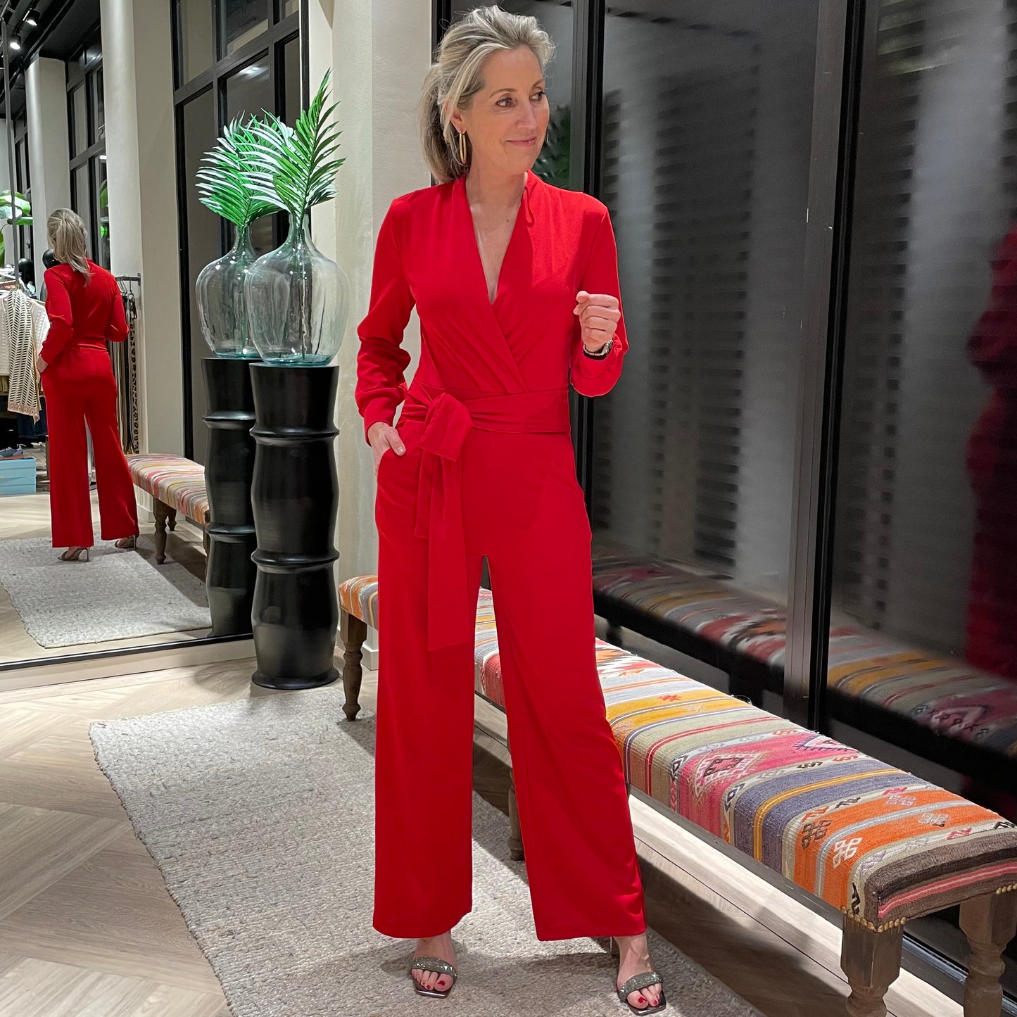 Jumpsuit Joany Rood - Peet kleding