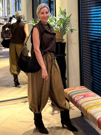 Broek Parachute Silky Koper