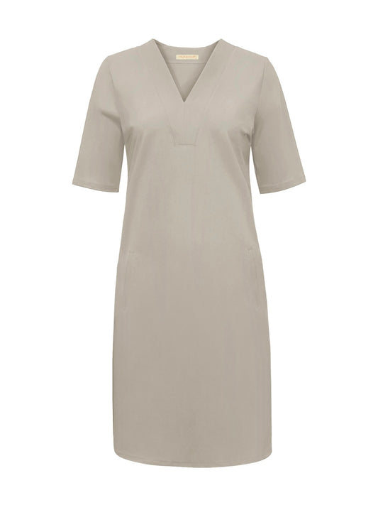 Triple Nine - Travel Jurk Indy Beige - 51805 - Peet kleding