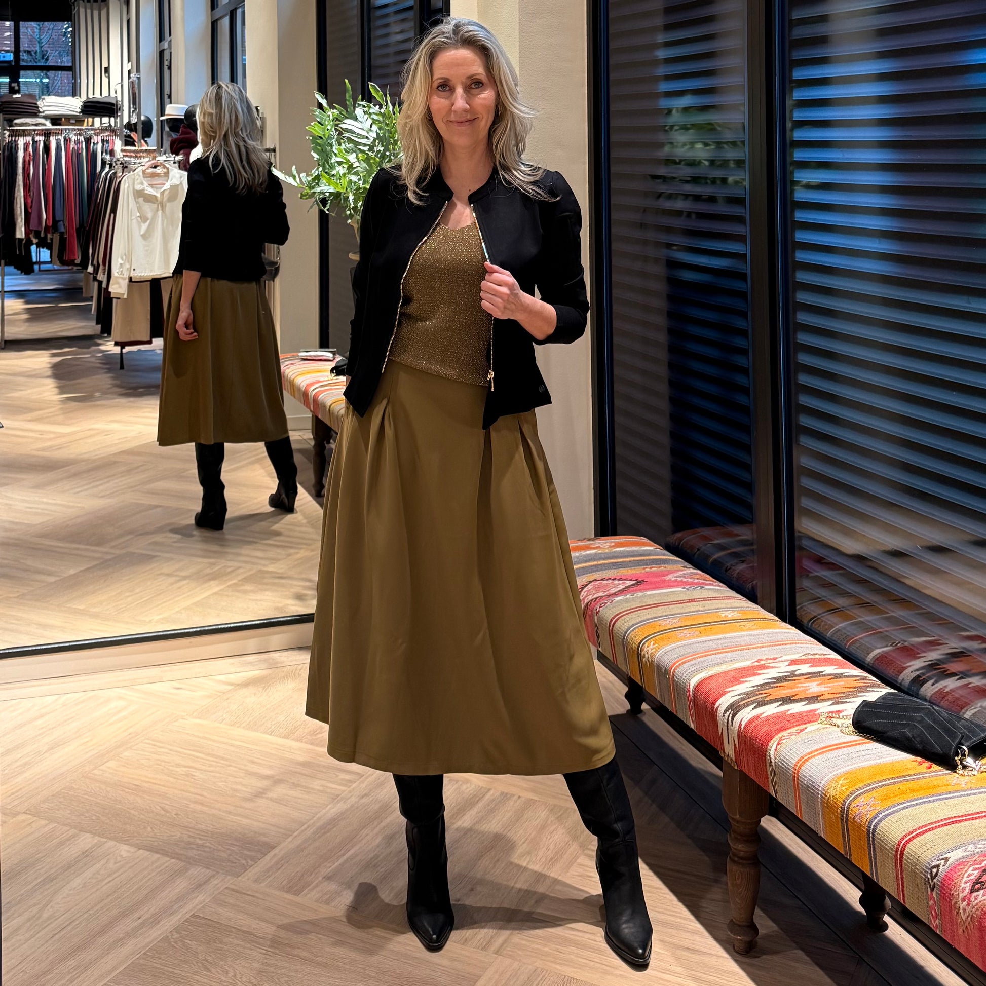 Triple Nine Topje Lurex Koper - Peet kleding