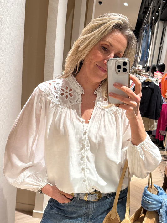 Blouse Eef Wit - Peet kleding