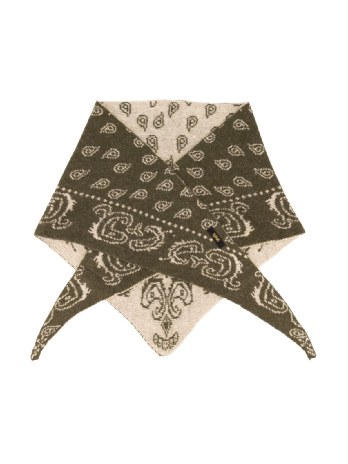 Sjaal Hollis Olijf Pino Beige - Peet kleding