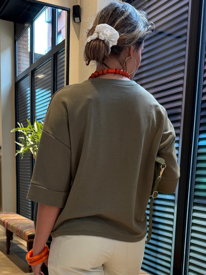 Azzurro Sweater Mia Army - Peet kleding