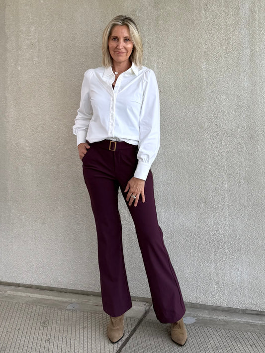 Triple Nine - Travel Blouse Moon Wit - 5919 - Peet kleding