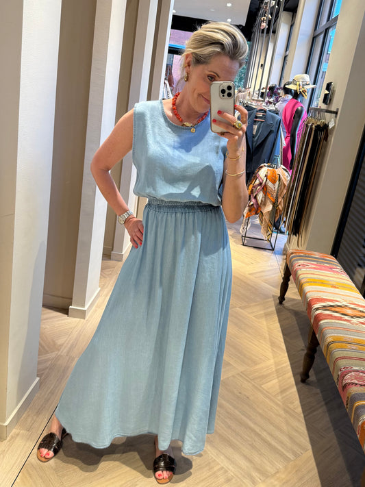 Set Rok Top Silvi Denim - Peet kleding