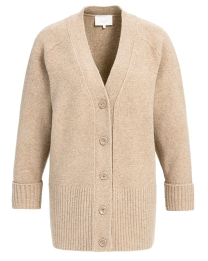 Yaya Vest Dark Beige Melange - Peet kleding
