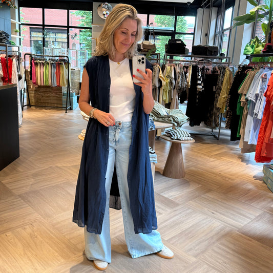 Jurk Grimaud Navy - Peet kleding
