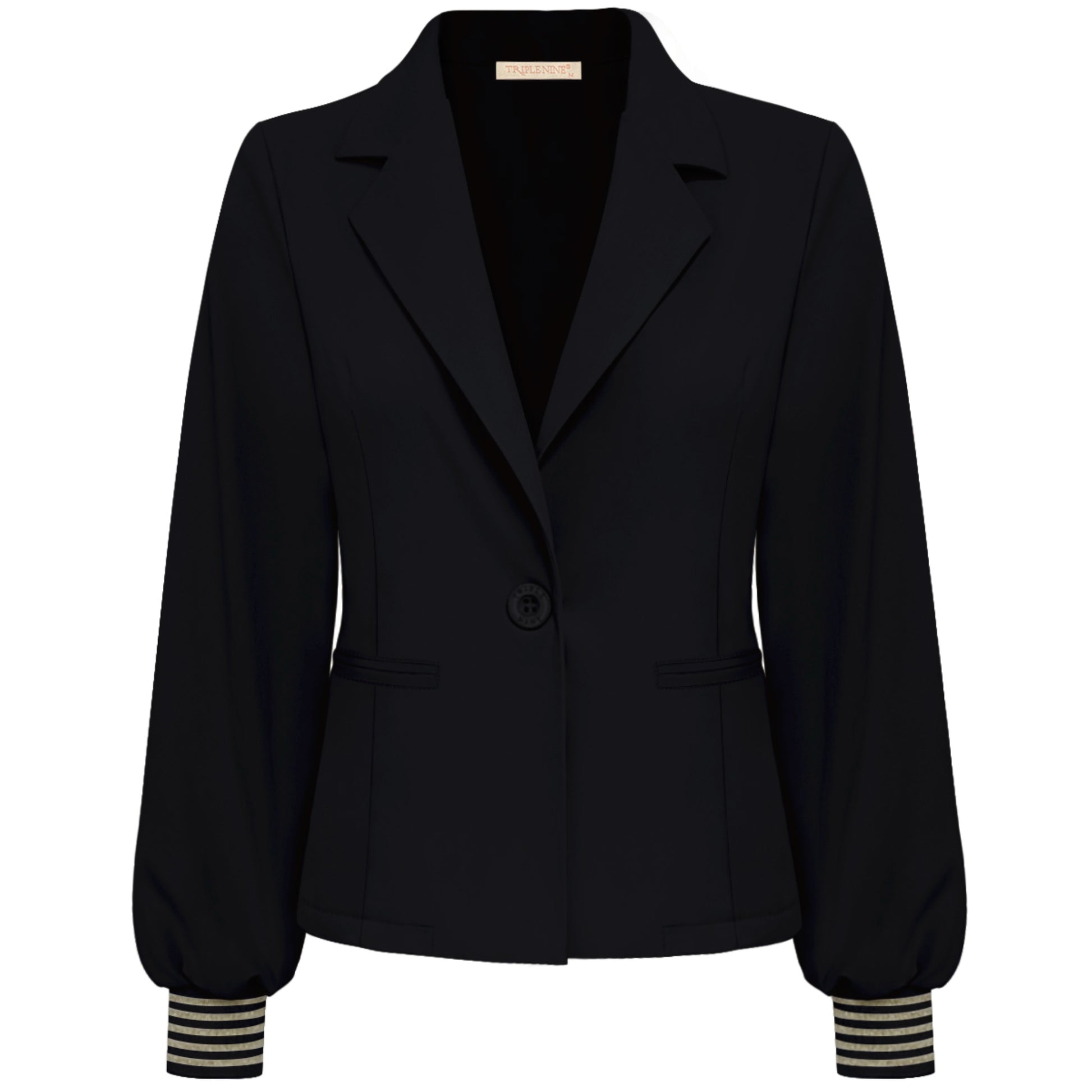 Triple Nine - Travel Blazer Golda Zwart - 3907 - Peet kleding