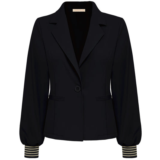 Triple Nine - Travel Blazer Golda Zwart - 3907 - Peet kleding