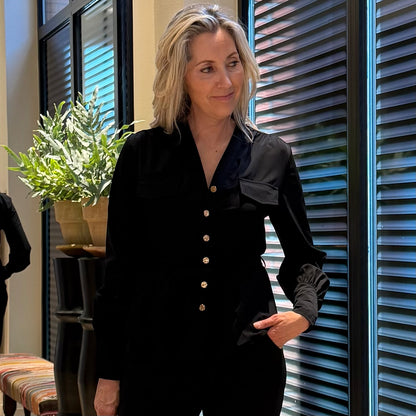 Triple Nine - Travel Blouse Megan Zwart - 5926 - Peet kleding