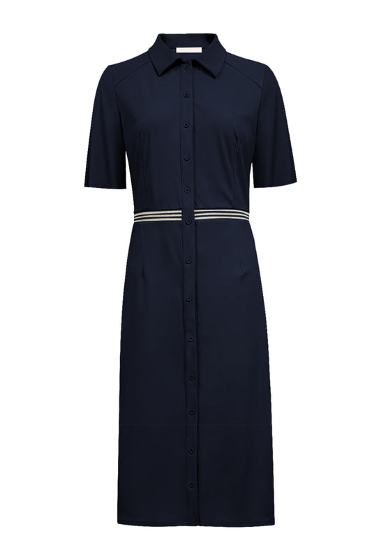 Triple Nine Travel Jurk Mia Navy - 51822 - Peet kleding
