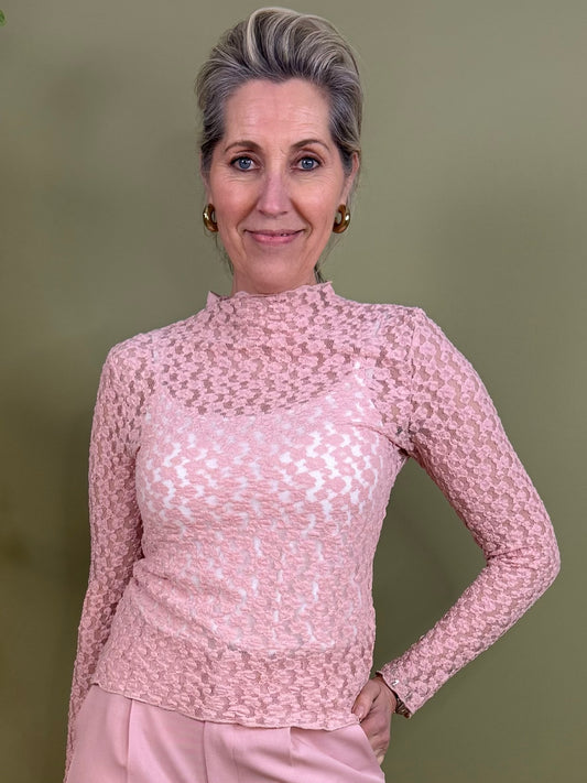 Top Ambika Kant Poederroze - Peet kleding