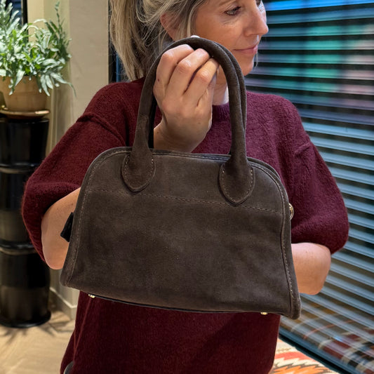 Tas Baby Merlot Suede Lichtbruin - Peet kleding