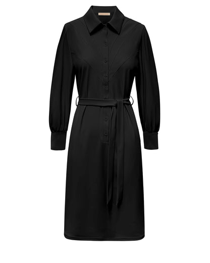Triple Nine - Travel Jurk Retro Zwart - 51841 - Peet kleding