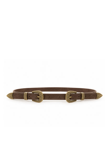 Riem Dolly Suède Donkerbruin - Peet kleding