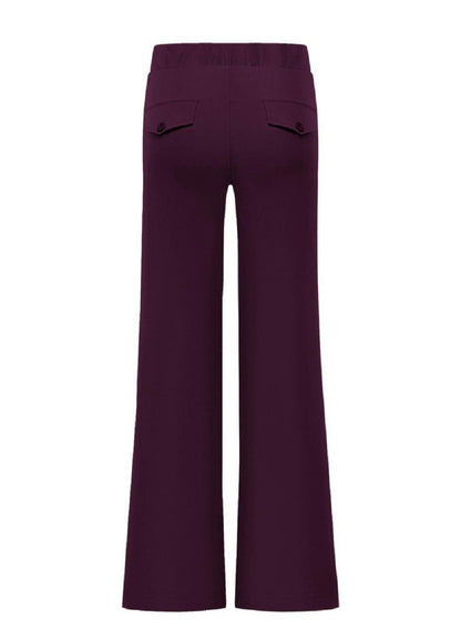 Triple Nine - Travel Broek Mirte Aubergine - 2701 - Peet kleding