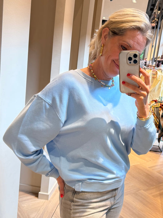 Zhrill Sweater Seraphina Licht Blauw - Peet kleding