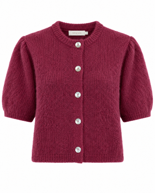 Triple Nine - Alpaca Vest Charlie Cherry - Peet kleding