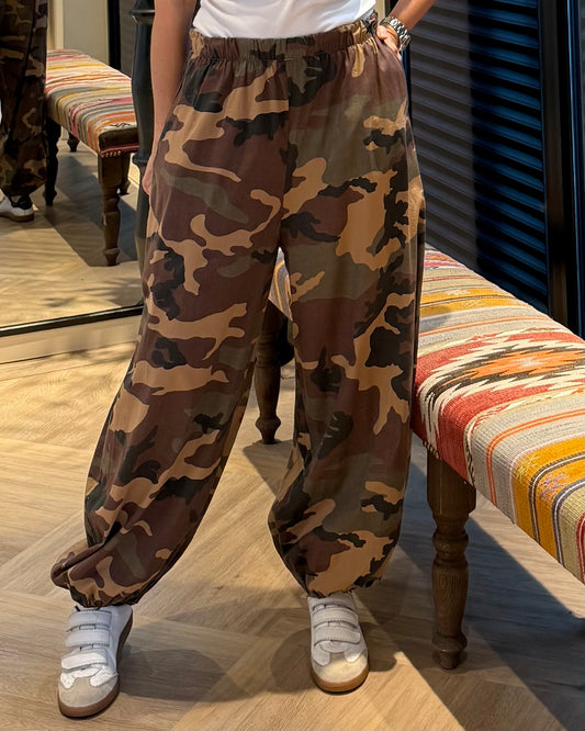 Broek Parachute Camo Print - Peet kleding