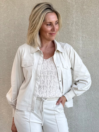 Triple Nine - Kanten Top Lucy Zand - Peet kleding