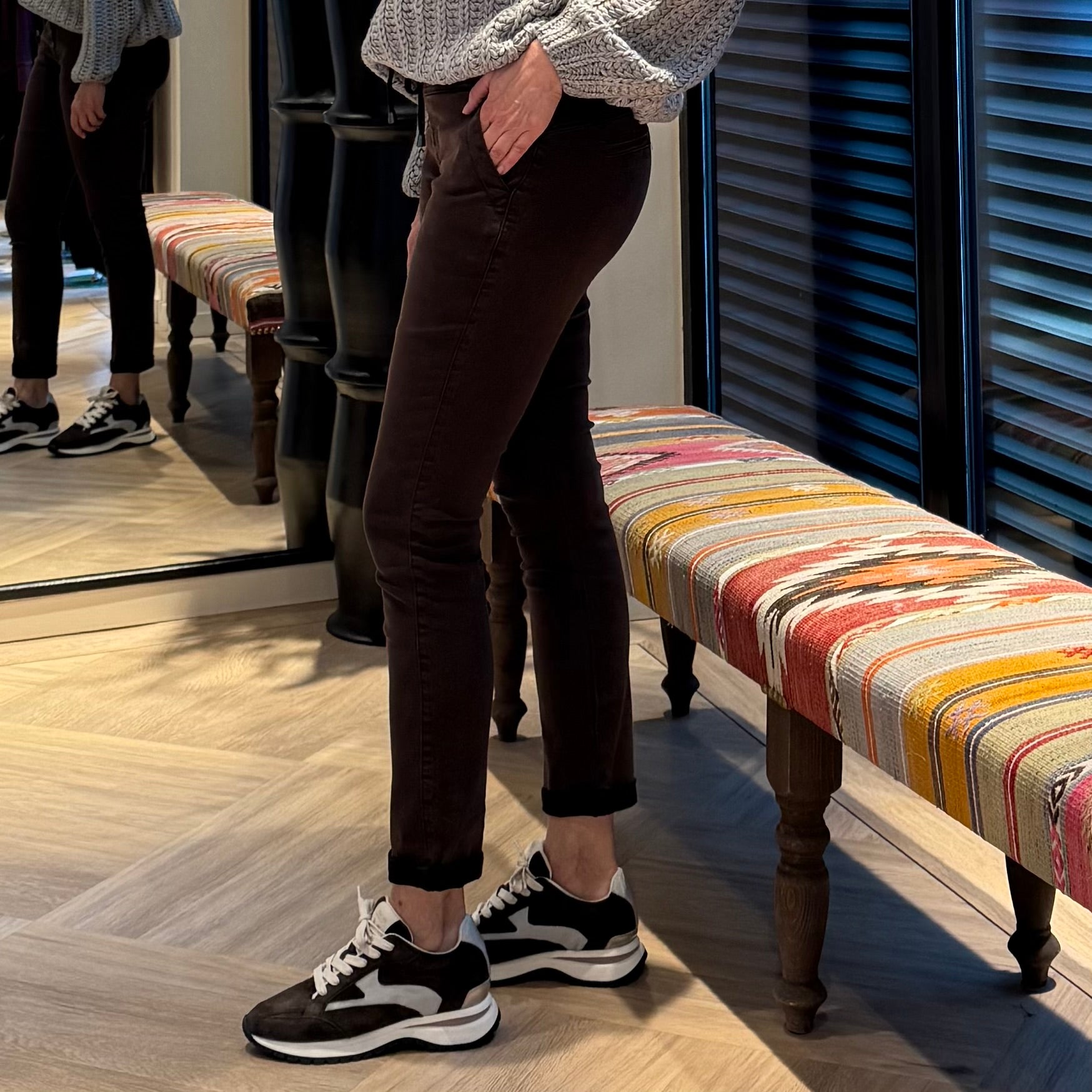 Red Button Broek Tessy Brown - Peet kleding