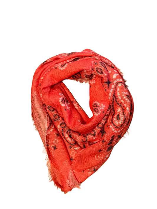 Sjaal Fee Paisley Rood - Peet kleding