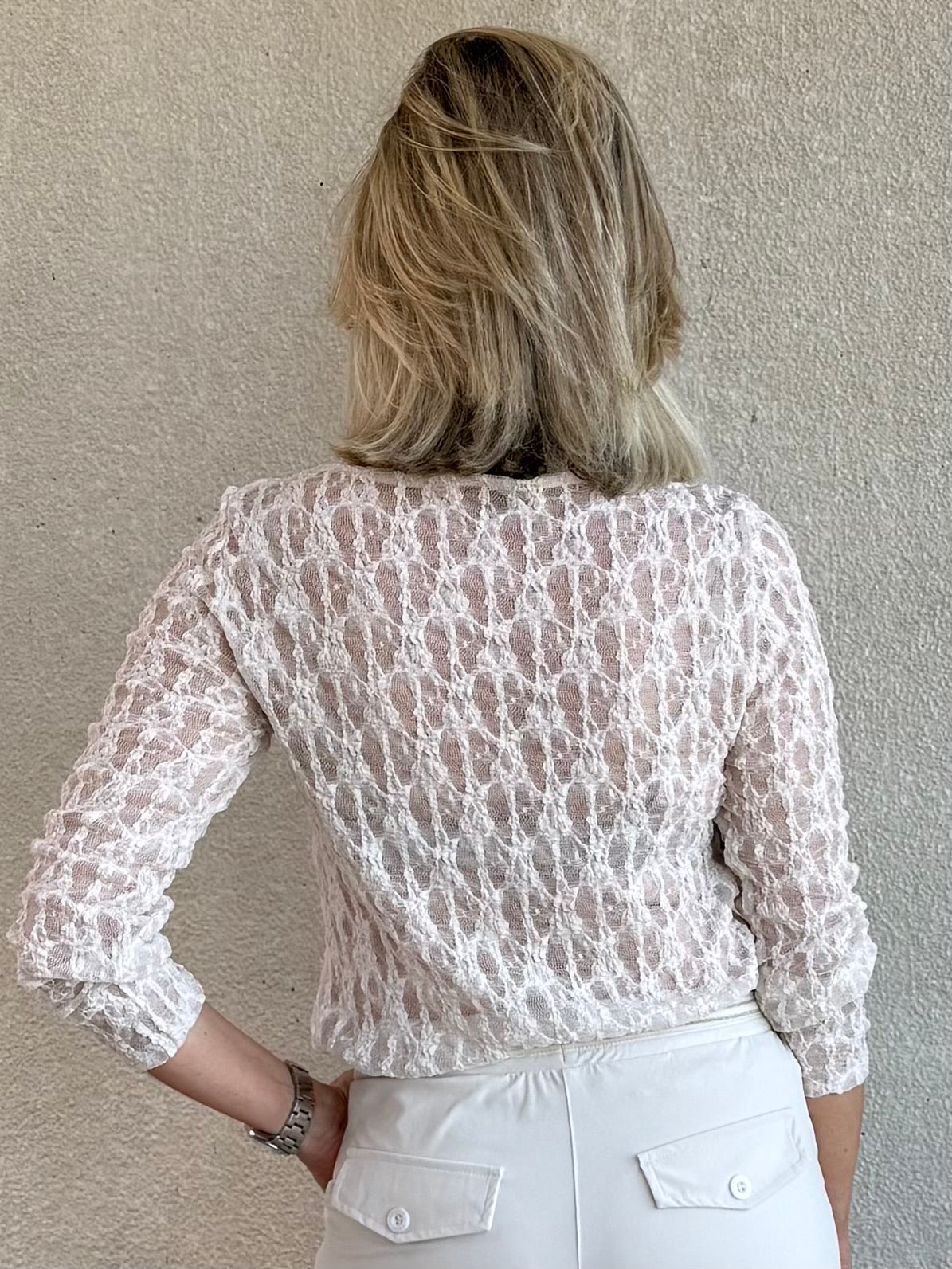 Triple Nine - Kanten Top Lucy Zand - Peet kleding