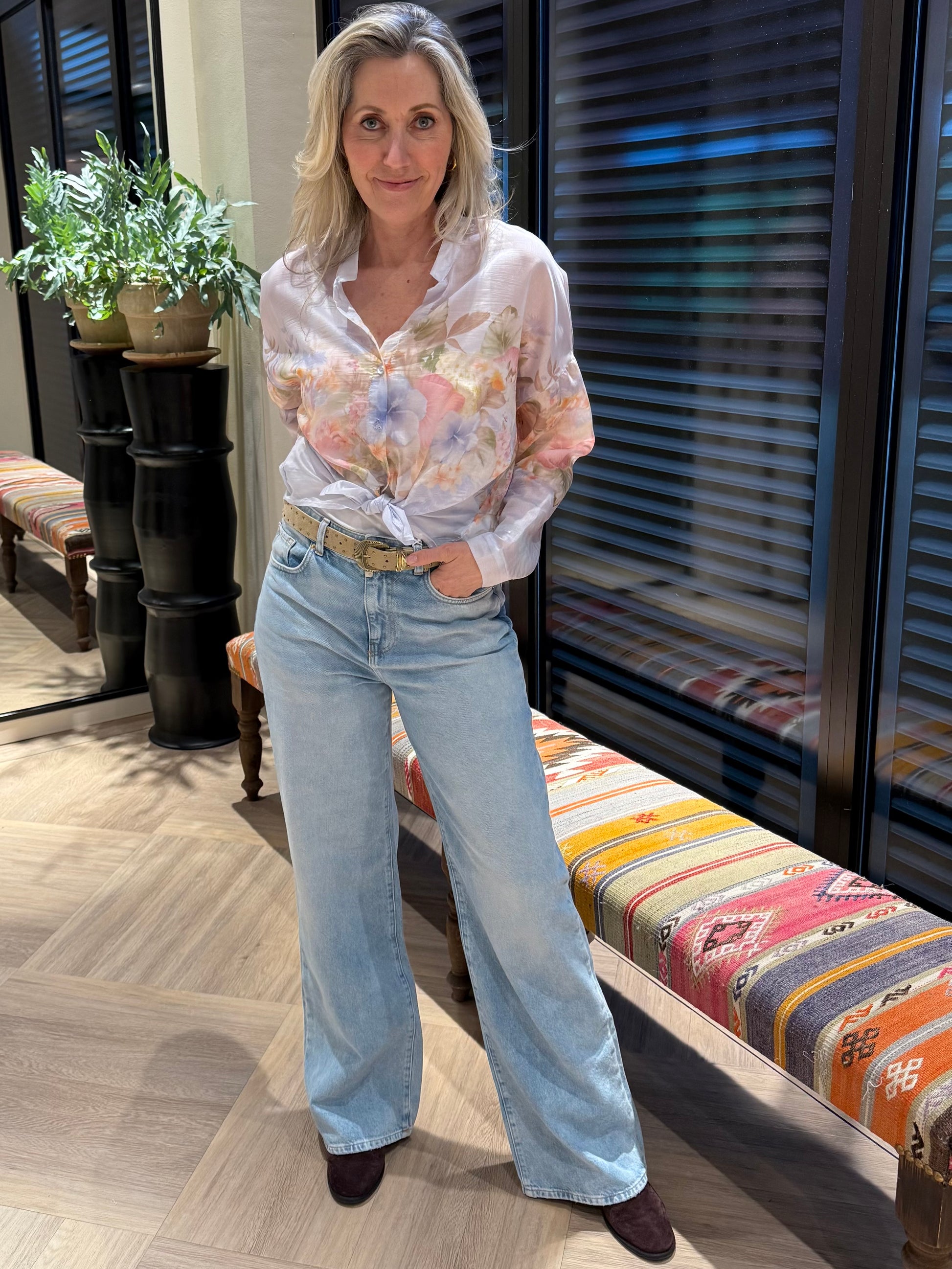 Blouse Lelie Lila - Peet kleding