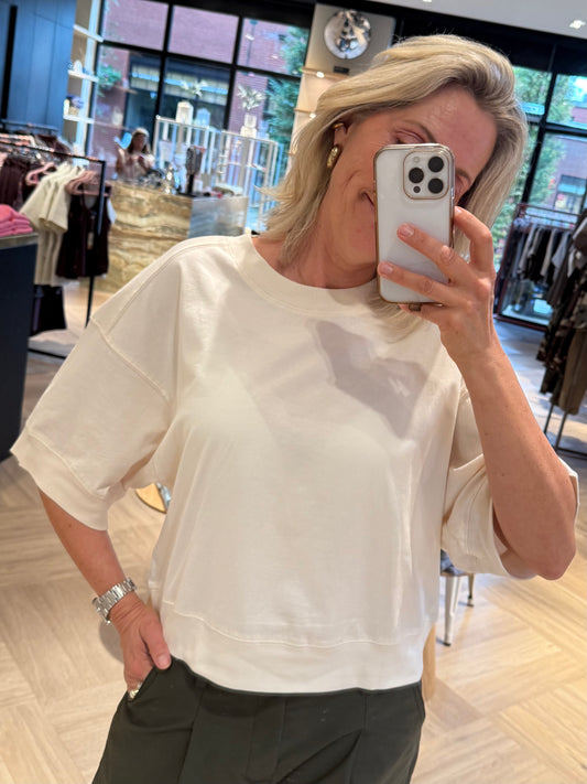 With Black Tara Tee Birch - Peet kleding