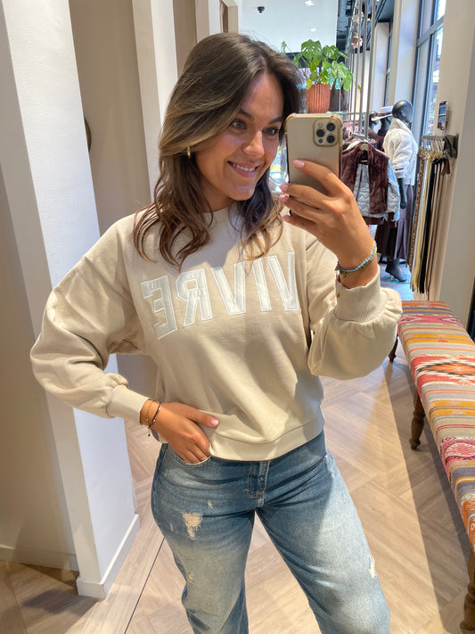 Zhrill Sweater Tera Beige - Peet kleding