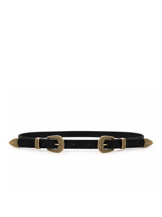 Riem Dolly Suède Zwart - Peet kleding