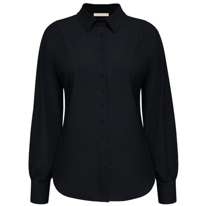 Triple Nine - Travel Blouse Moon Zwart - 5919 - Peet kleding