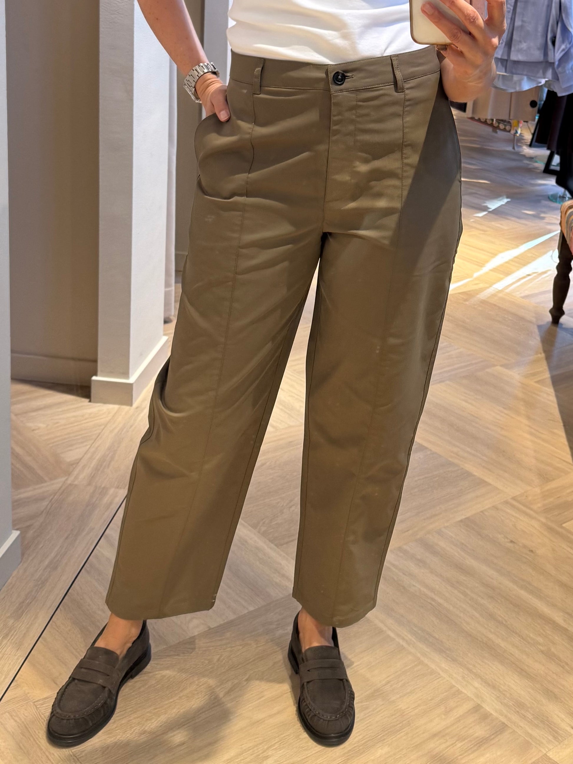 Yaya Broek Teak Brown - Peet kleding