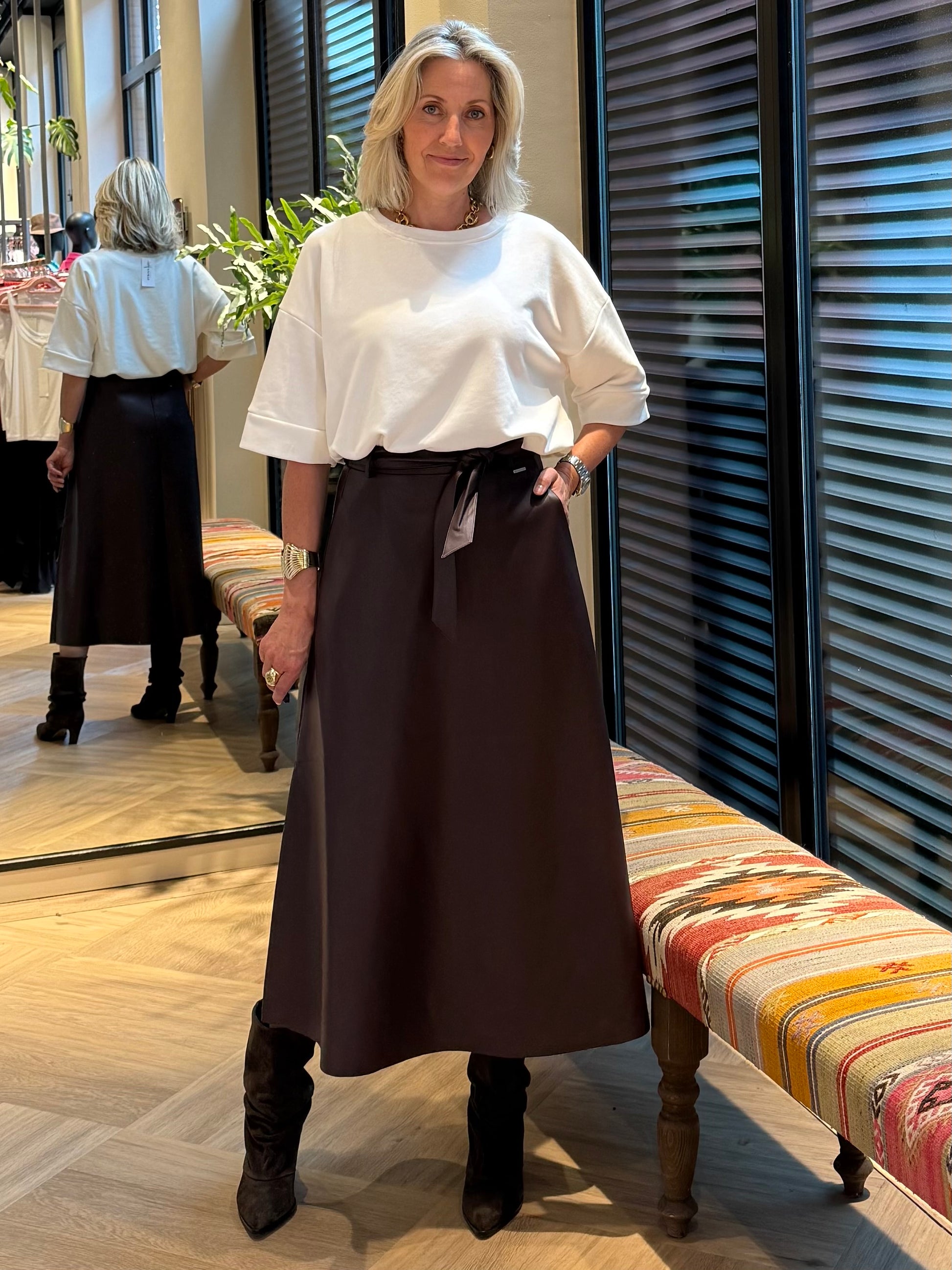 Rino & Pelle Rok Chelsea Chocolat Bean - Peet kleding