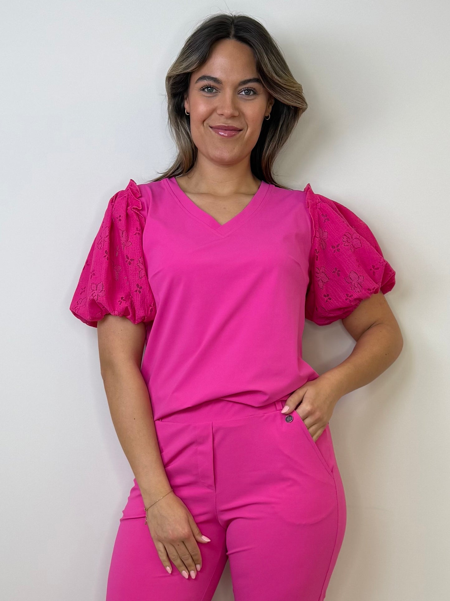 Triple Nine Travel Top Liz Fuchsia - 6947 - Peet kleding