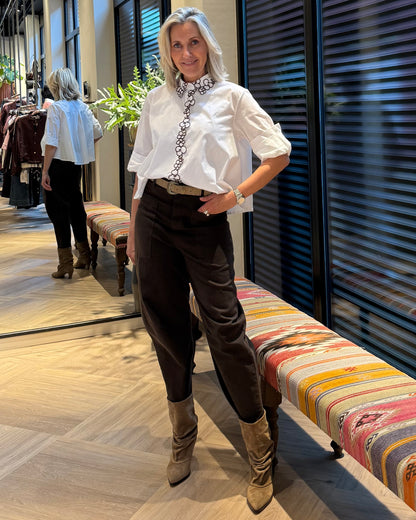 Broek Barrel Gabriel Donkerbruin