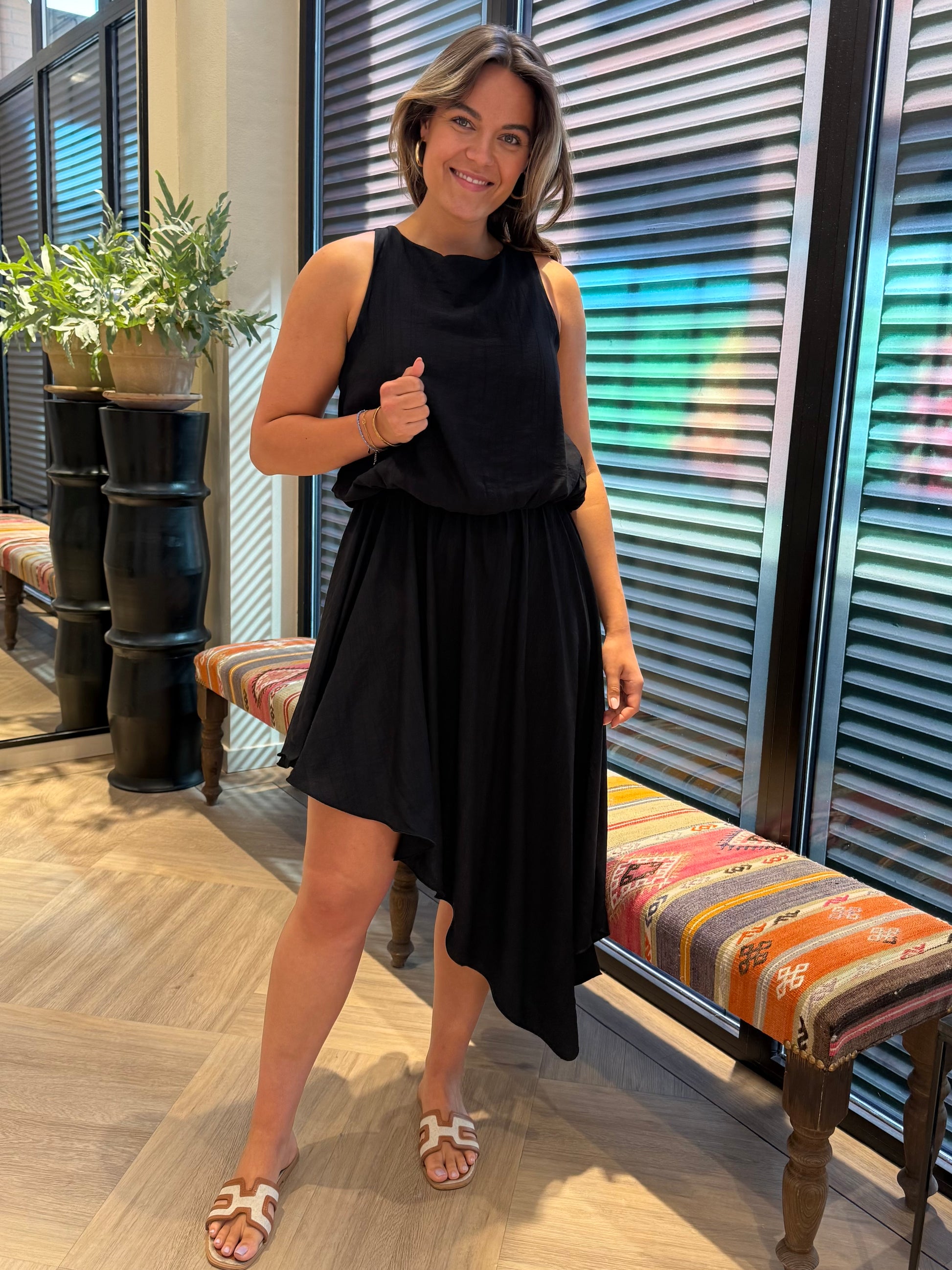 Jurk Lotte Zwart - Peet kleding