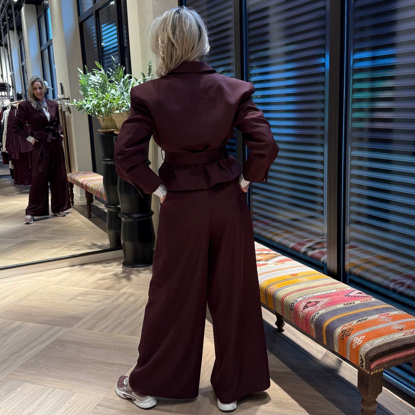 Ambika Blazer Odilia Aubergine - Peet kleding