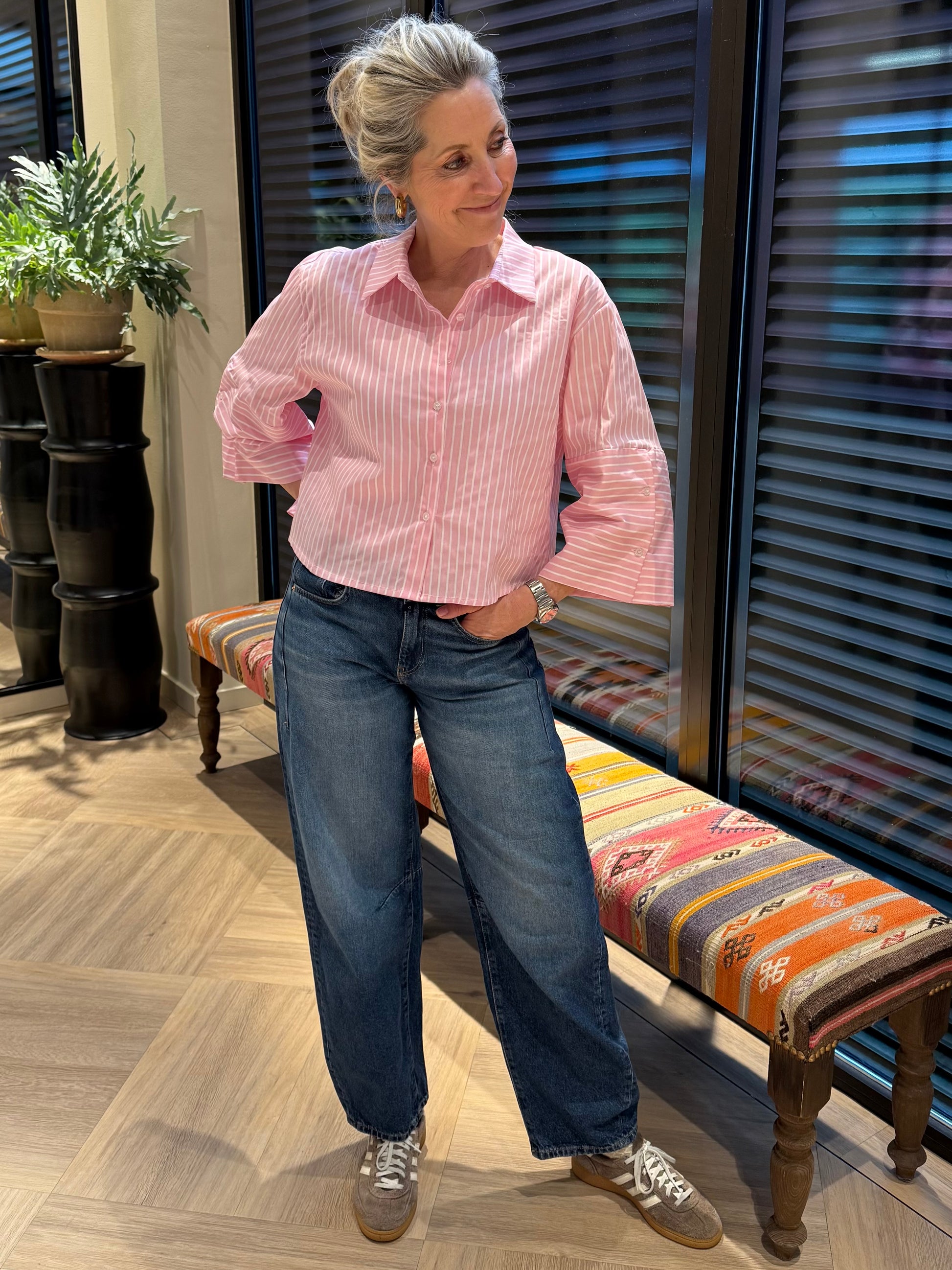 Blouse Shirley Streep Roze - Peet kleding