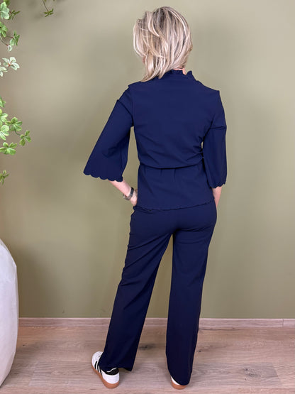 Triple Nine - Travel Blouse Chloé Navy - 5937 - Peet kleding