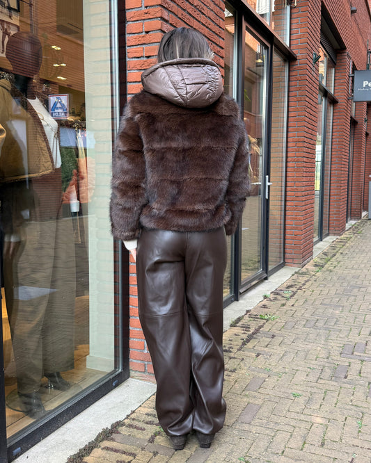 Rino & Pelle Joscha Jas Dark Brown - Peet kleding
