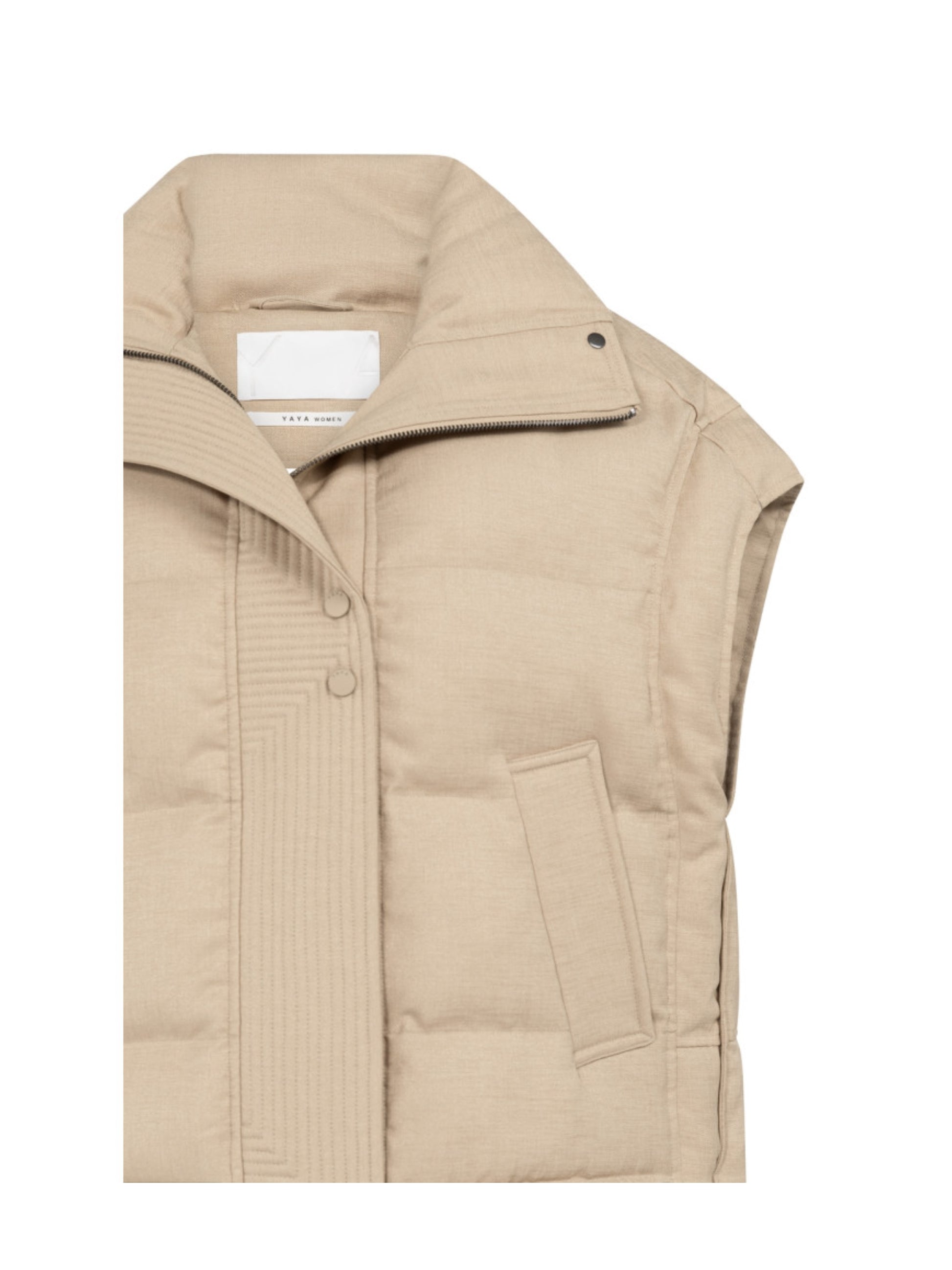 Yaya Bodywarmer Zand - Peet kleding