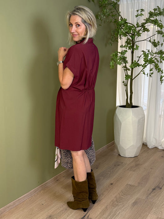 Rino & Pelle Helien Jurk Merlot - Peet kleding