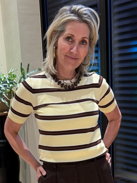 Top Julia Streep Butter Yellow - Peet kleding